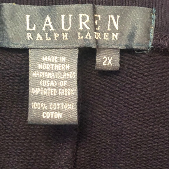 Lauren navy ankle length pants 2X - Picture 3 of 4